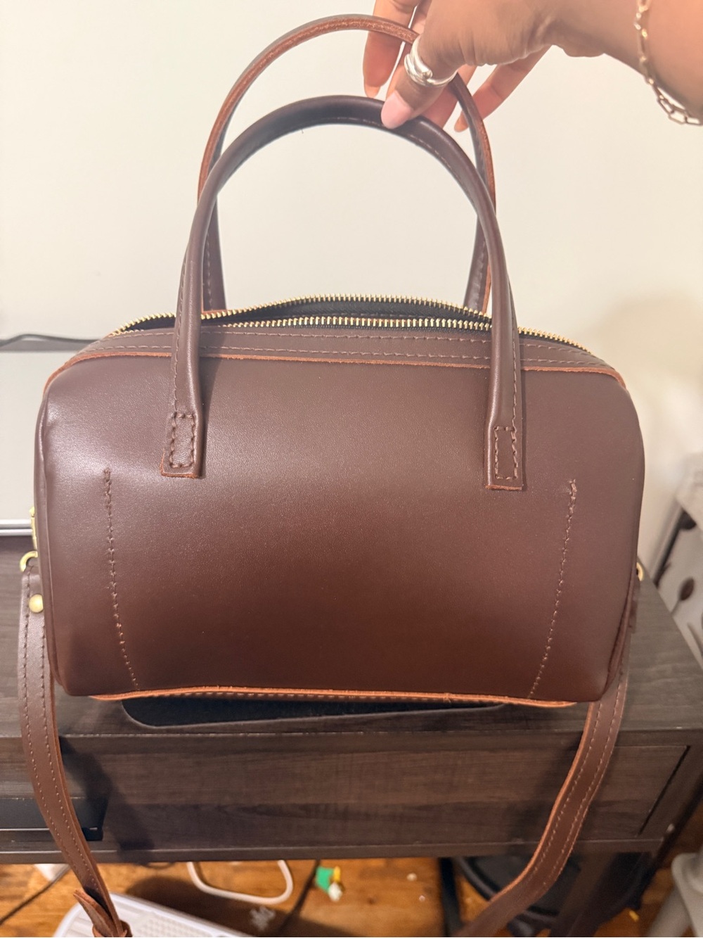 Portland Leather Sloan bag premium Grizzly - Picture 2 of 6